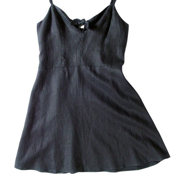 SANCTUARY Take Away Linen Bow Keyhole A-Line Dress 10 - MINT - Picture 7 of 10